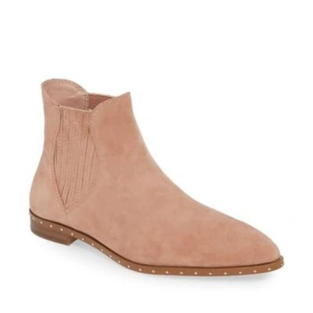 Rebecca Minkoff Madysin Suede Boots Dusty Pink